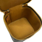 Celine Vanity Bag Triomphe Mini Case Black Dark Brown Leather — view 7