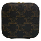 Celine Vanity Bag Triomphe Mini Case Black Dark Brown Leather — view 5