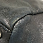 Chanel Shoulder Bag Black Chain Silver Logo Flap Lambskin — view 6