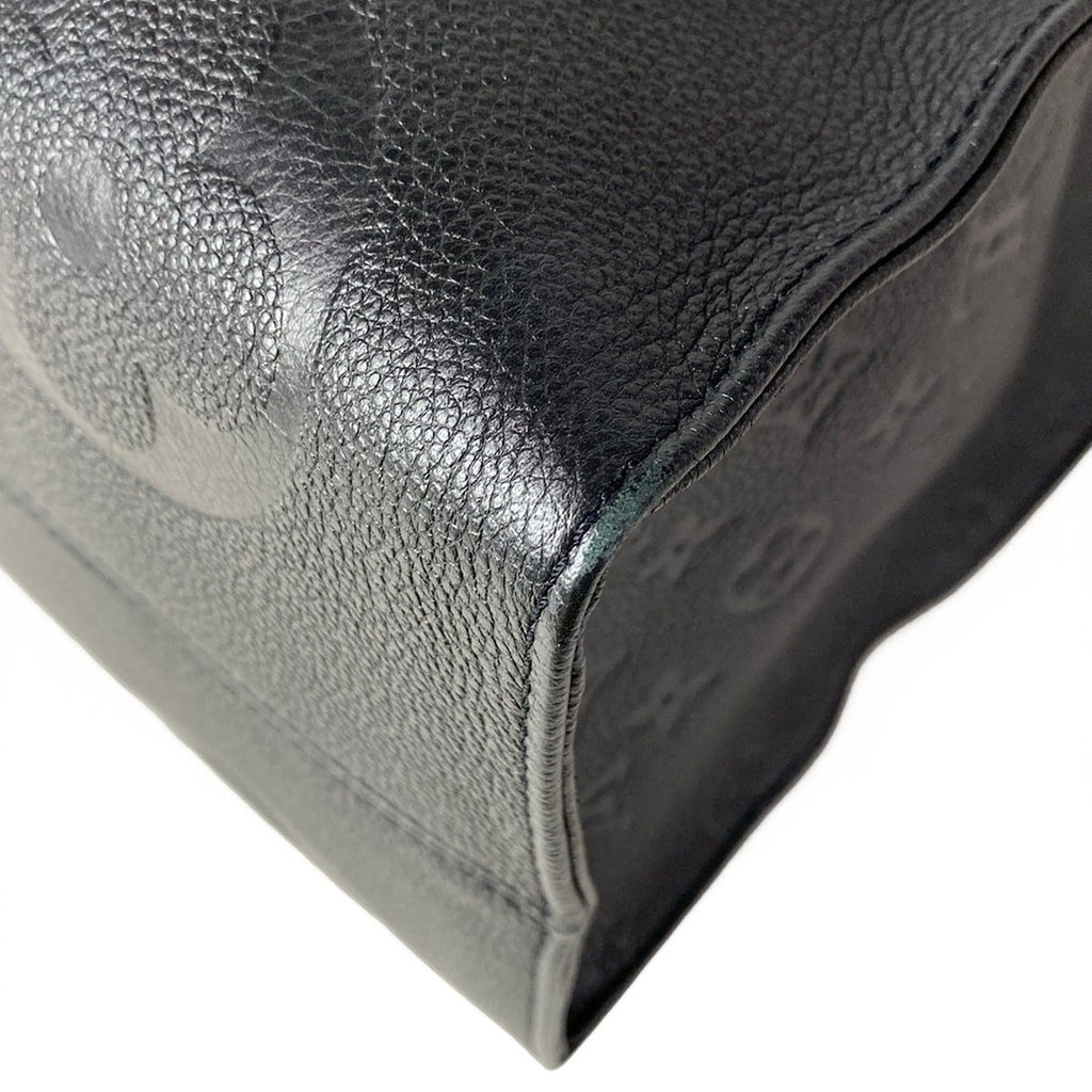 Louis Vuitton Tote Monogram Empreinte On The Go GM Noir Leather Cowhide — view 7