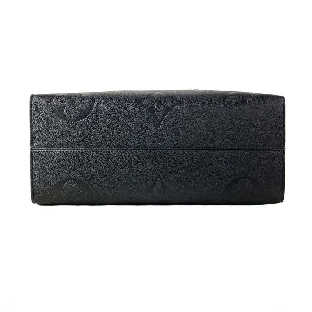 Louis Vuitton Tote Monogram Empreinte On The Go GM Noir Leather Cowhide — view 5