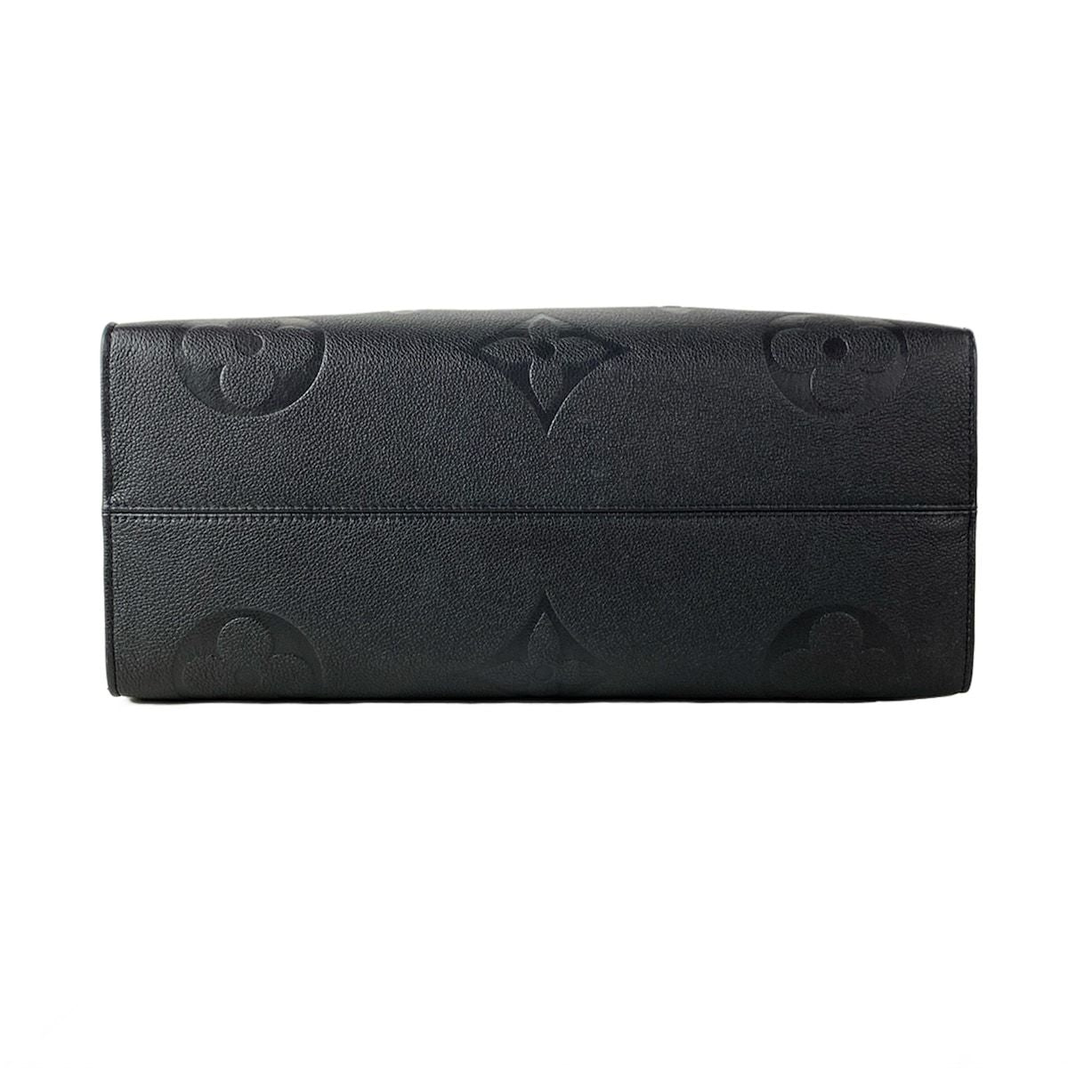 Louis Vuitton Tote Monogram Empreinte On The Go GM Noir Leather Cowhide — view 5
