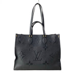 Louis Vuitton Tote Monogram Empreinte On The Go GM Noir Leather Cowhide — view 3