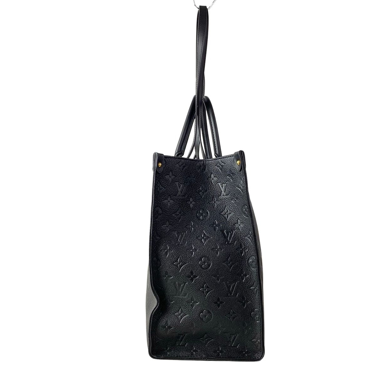 Louis Vuitton Tote Monogram Empreinte On The Go GM Noir Leather Cowhide — view 2
