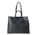 Louis Vuitton Tote Monogram Empreinte On The Go GM Noir Leather Cowhide