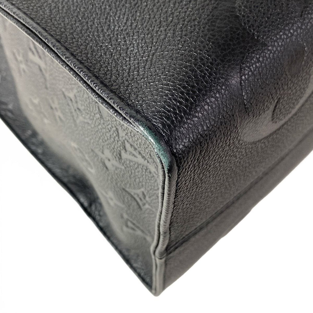 Louis Vuitton Tote Monogram Empreinte On The Go GM Noir Leather Cowhide — view 6