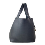 Hermes Handbag Picotin Lock PM Dark Navy Silver — view 3