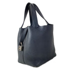 Hermes Handbag Picotin Lock PM Dark Navy Silver