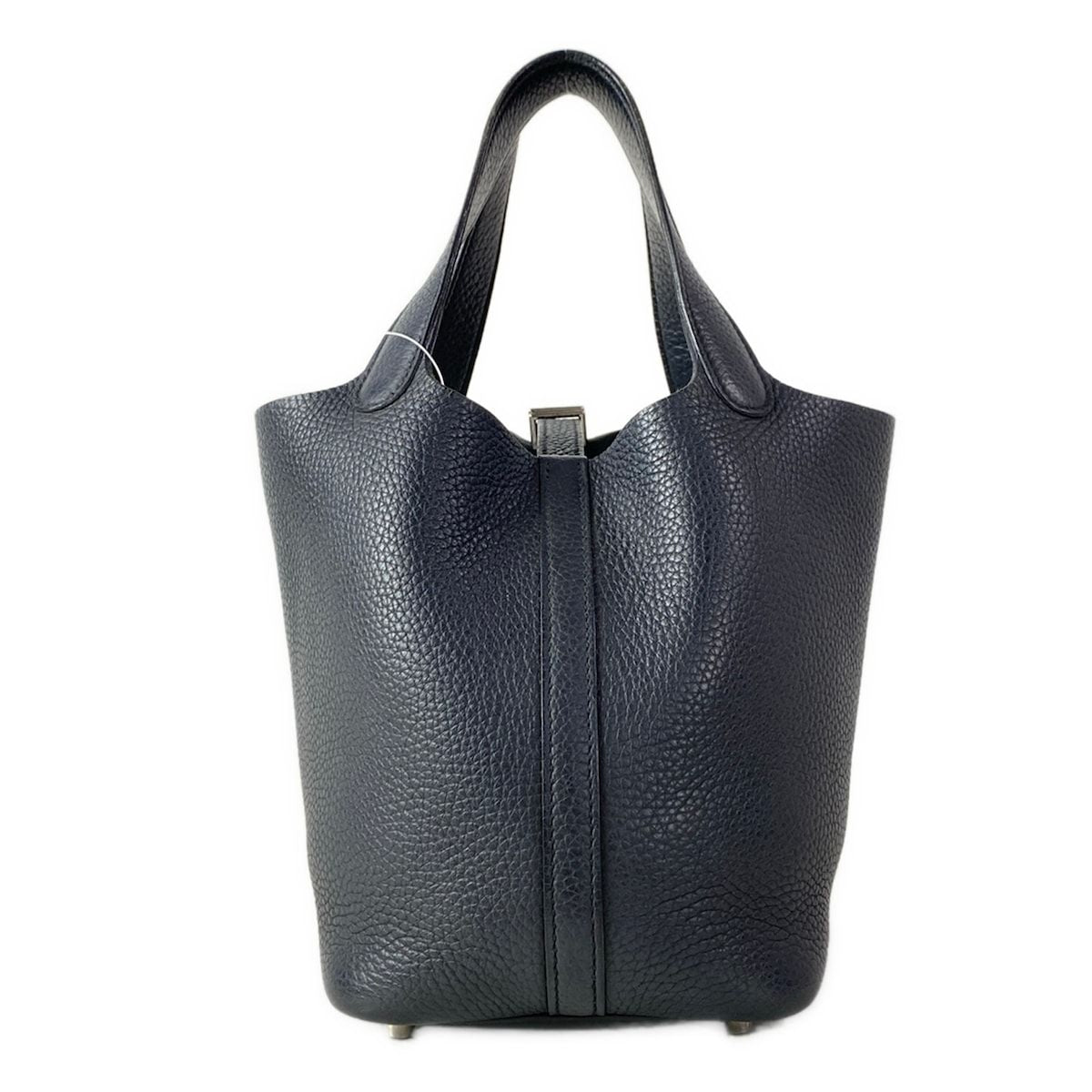 Hermes Handbag Picotin Lock PM Dark Navy Silver — view 4