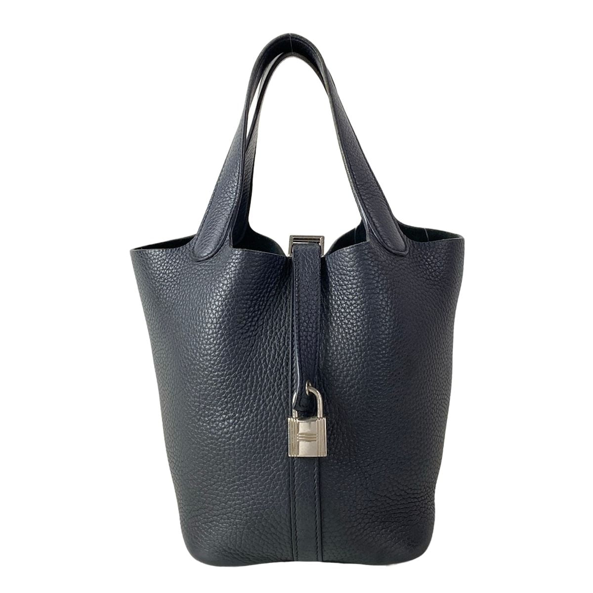 Hermes Handbag Picotin Lock PM Dark Navy Silver — view 2