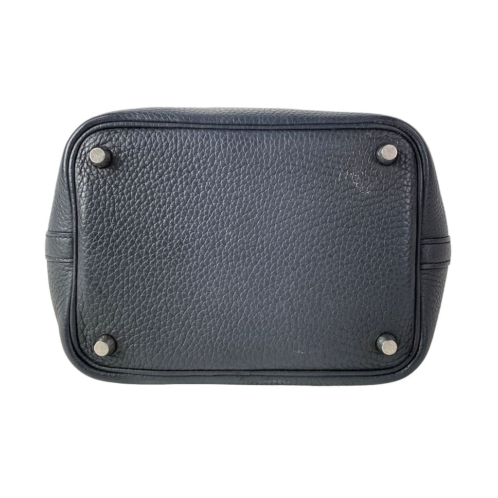 Hermes Handbag Picotin Lock PM Dark Navy Silver — view 5