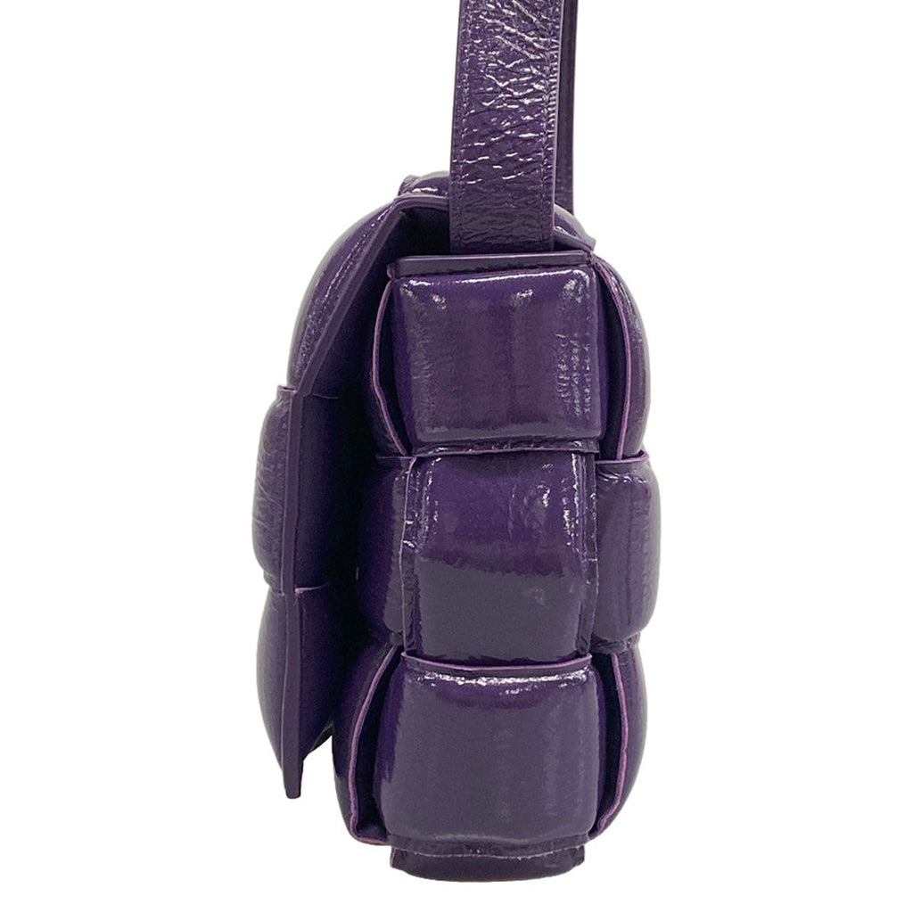 Bottega Veneta Shoulder Bag Padded Cassette Purple Leather — view 4