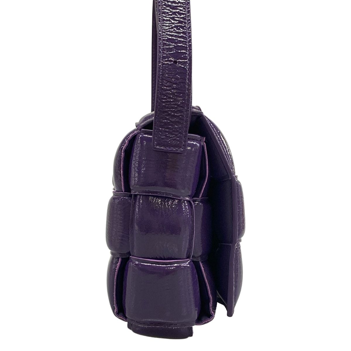 Bottega Veneta Shoulder Bag Padded Cassette Purple Leather — view 2