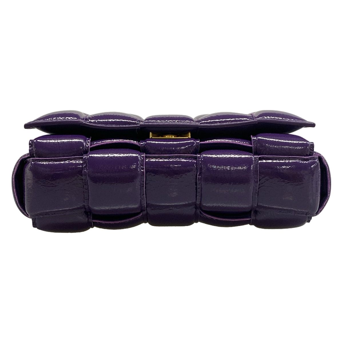 Bottega Veneta Shoulder Bag Padded Cassette Purple Leather — view 5
