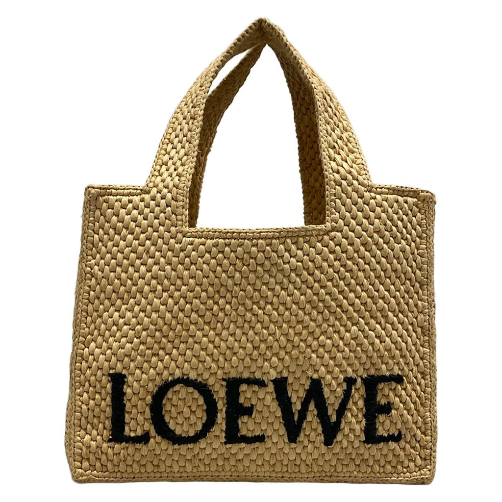 Loewe Tote Font Small Beige Black Dark Brown