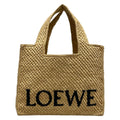 Loewe Tote Font Small Beige Black Dark Brown