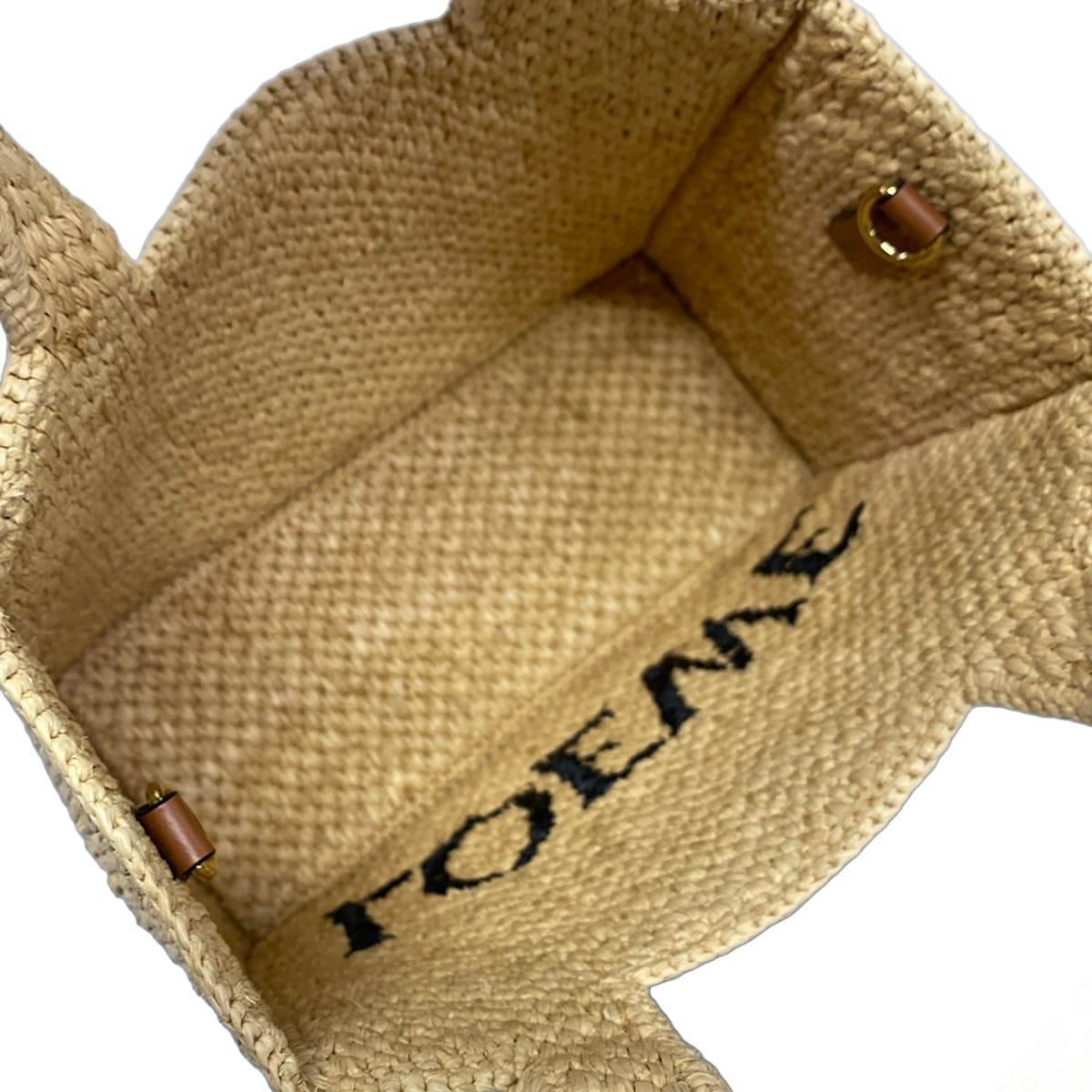 Loewe Tote Font Small Beige Black Dark Brown — view 7