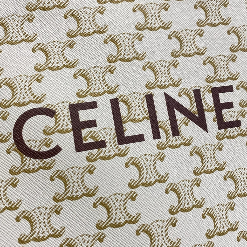 Celine Tote Mini Vertical Cover Ivory Brown — view 8