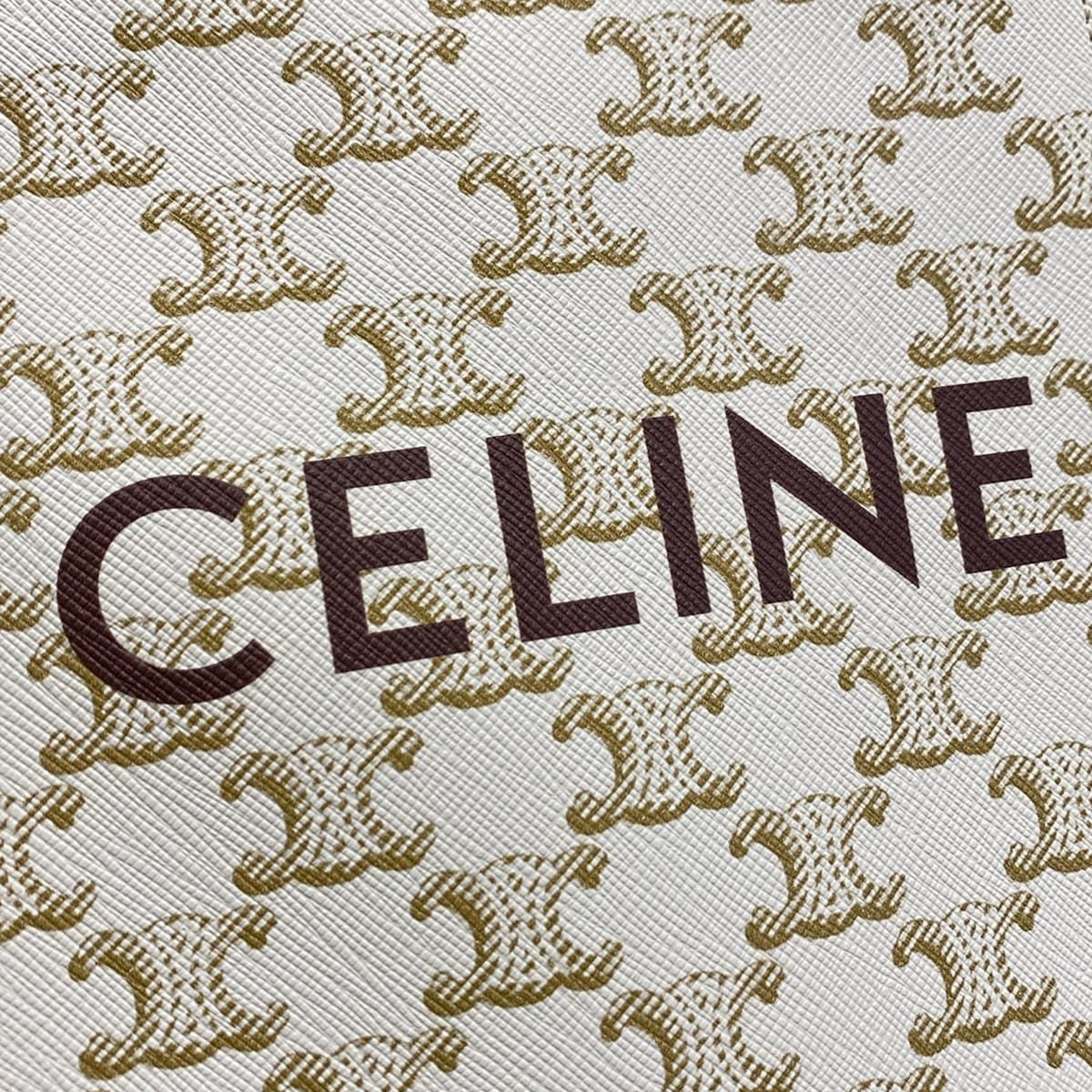 Celine Tote Mini Vertical Cover Ivory Brown — view 8