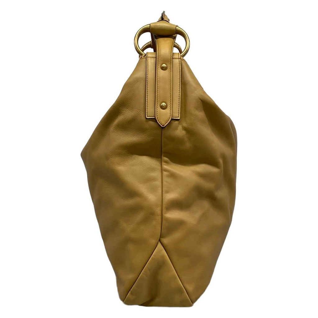 Gucci Shoulder Bag Horsebit Beige Leather — view 2