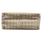 Chanel Tote New Travel Line MM Beige White Leather — view 5