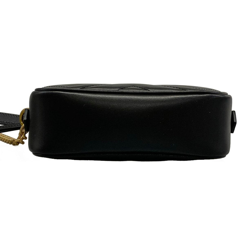 Gucci Shoulder Bag GG Marmont Quilted Black Leather — view 5