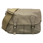 Bottega Veneta Shoulder Bag Gardena Light Gray Leather