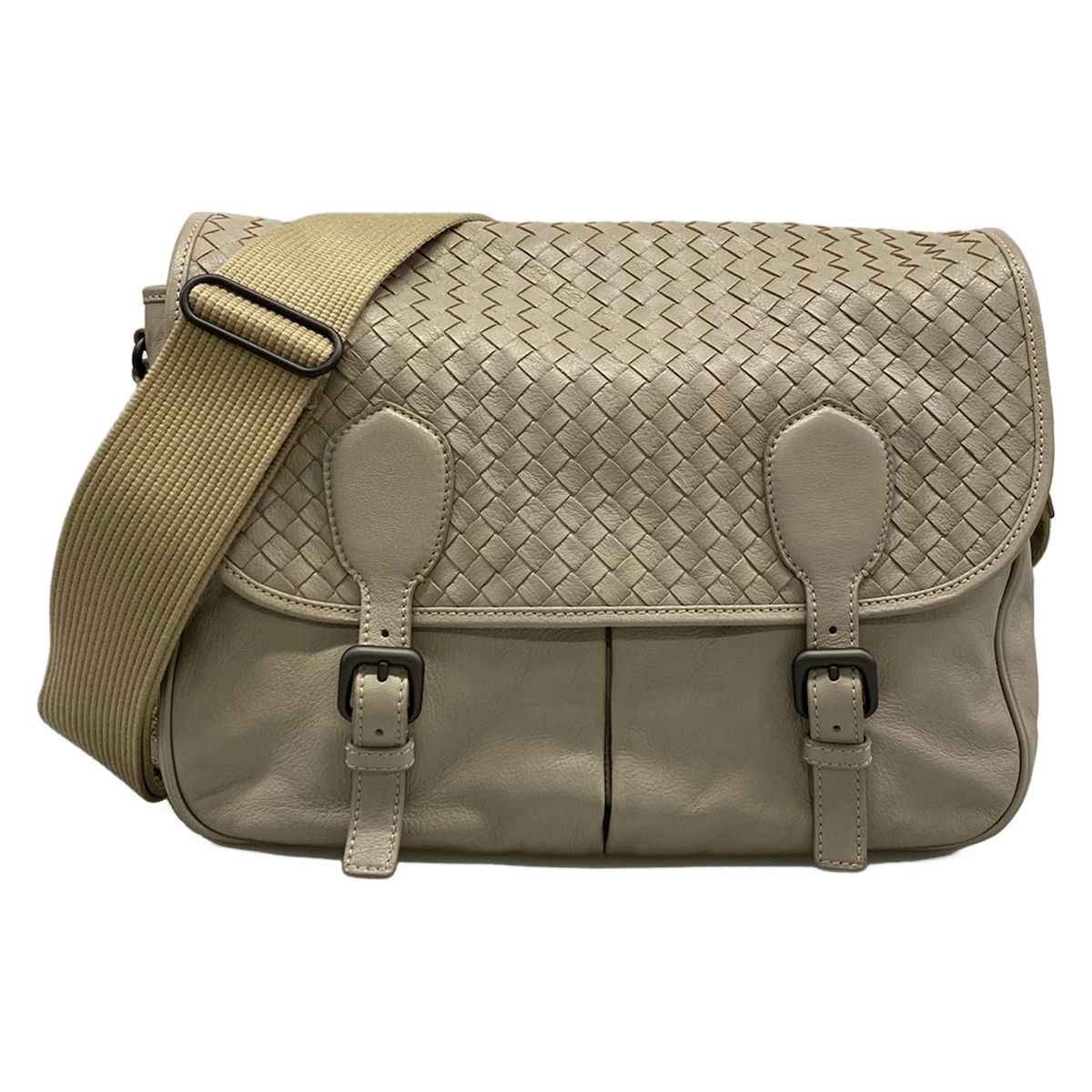Bottega Veneta Shoulder Bag Gardena Light Gray Leather