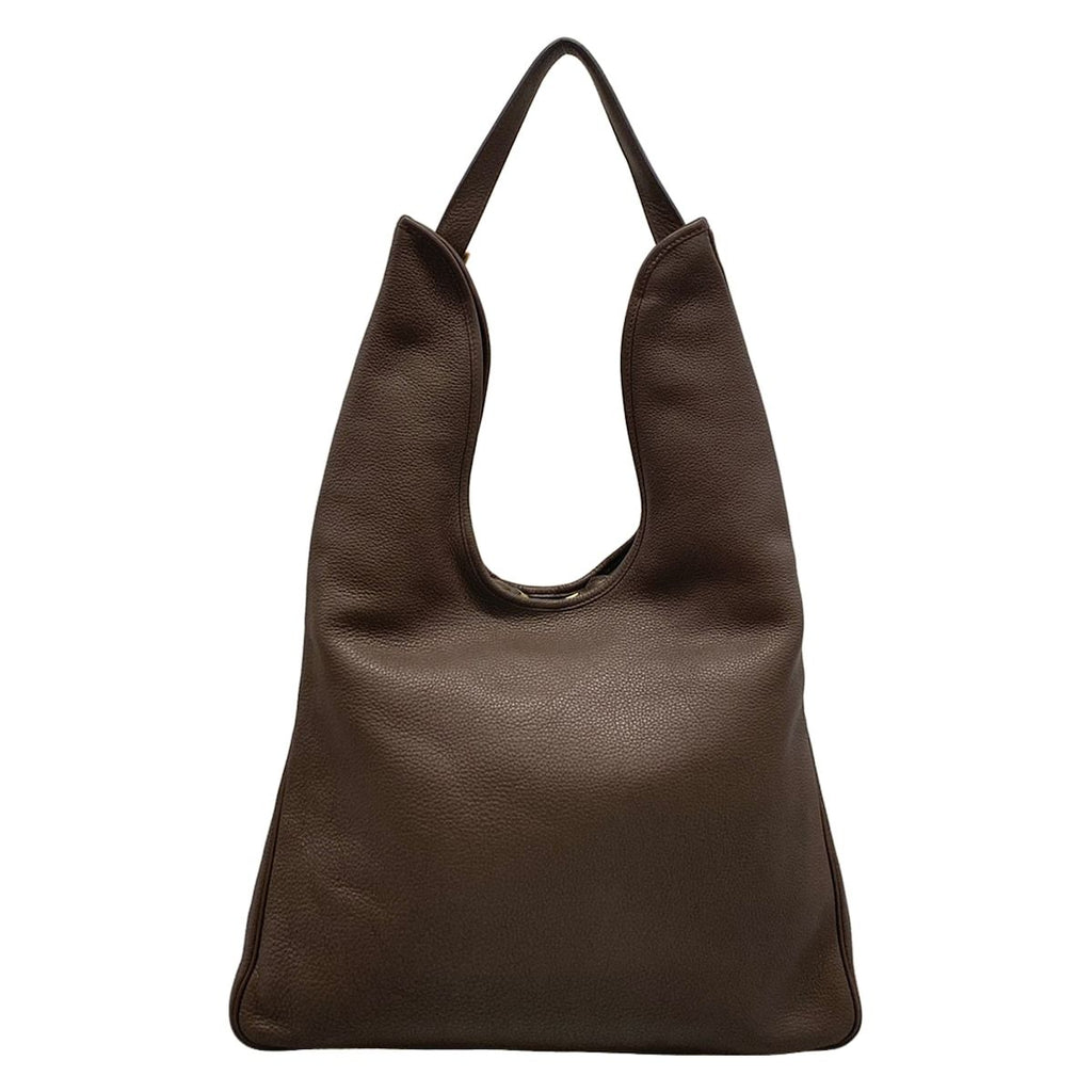 Hermes Shoulder Bag Masai GM Dark Brown Gold — view 3