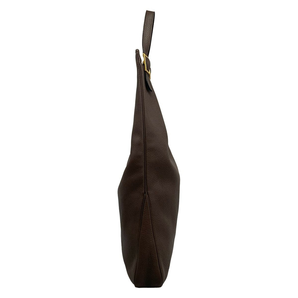 Hermes Shoulder Bag Masai GM Dark Brown Gold — view 2