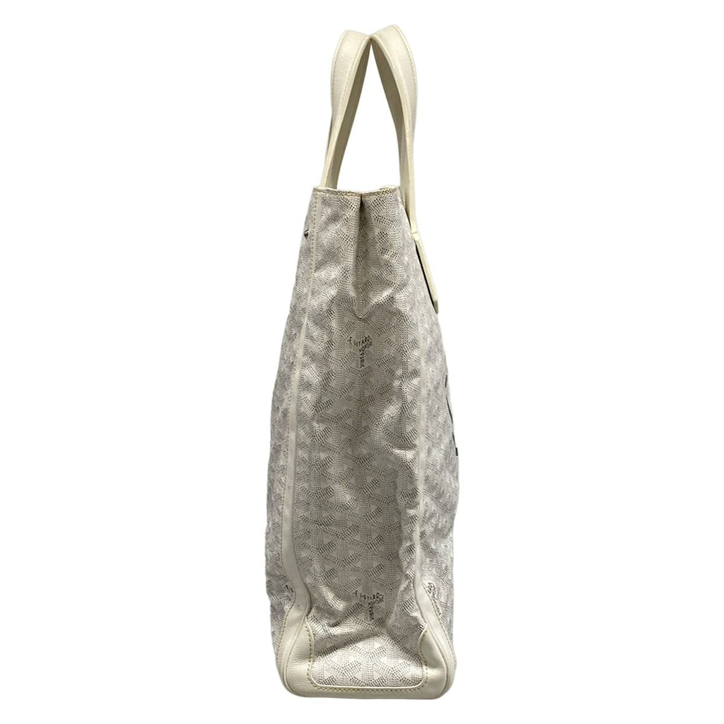 Goyard Tote Sac Voltaire White Smile Paint Leather — view 2