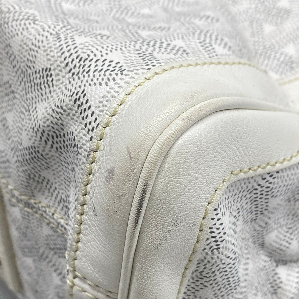 Goyard Tote Sac Voltaire White Smile Paint Leather — view 6