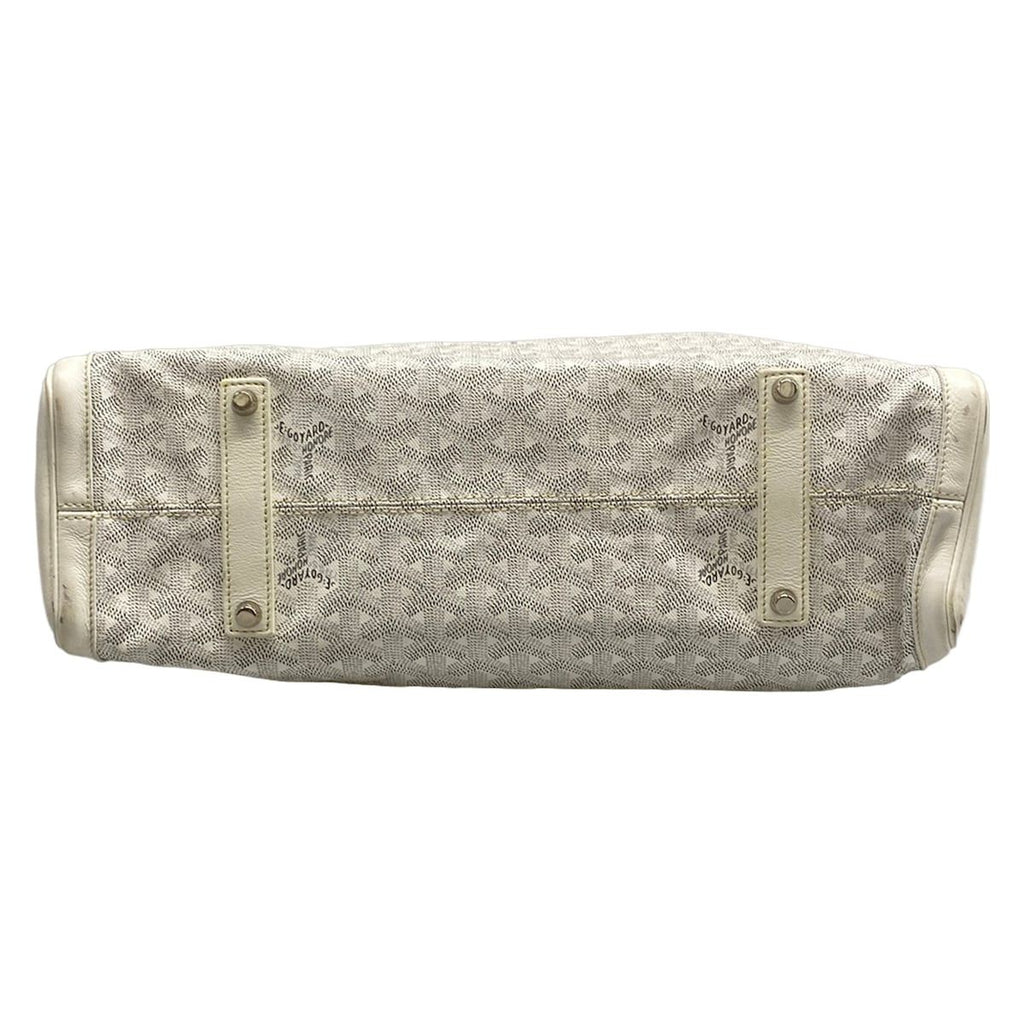 Goyard Tote Sac Voltaire White Smile Paint Leather — view 5