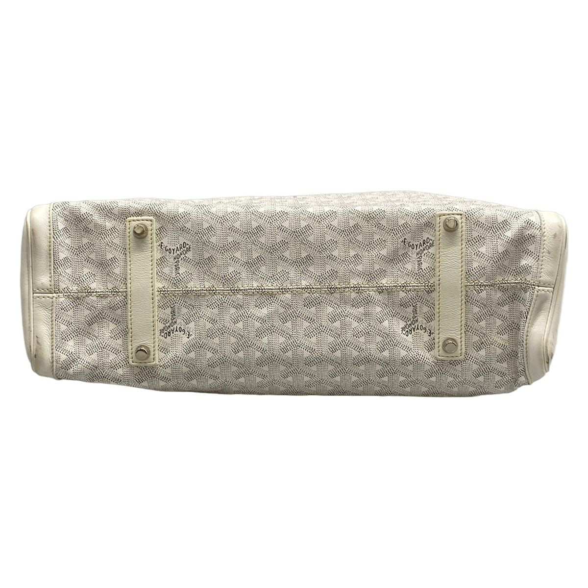 Goyard Tote Sac Voltaire White Smile Paint Leather — view 5
