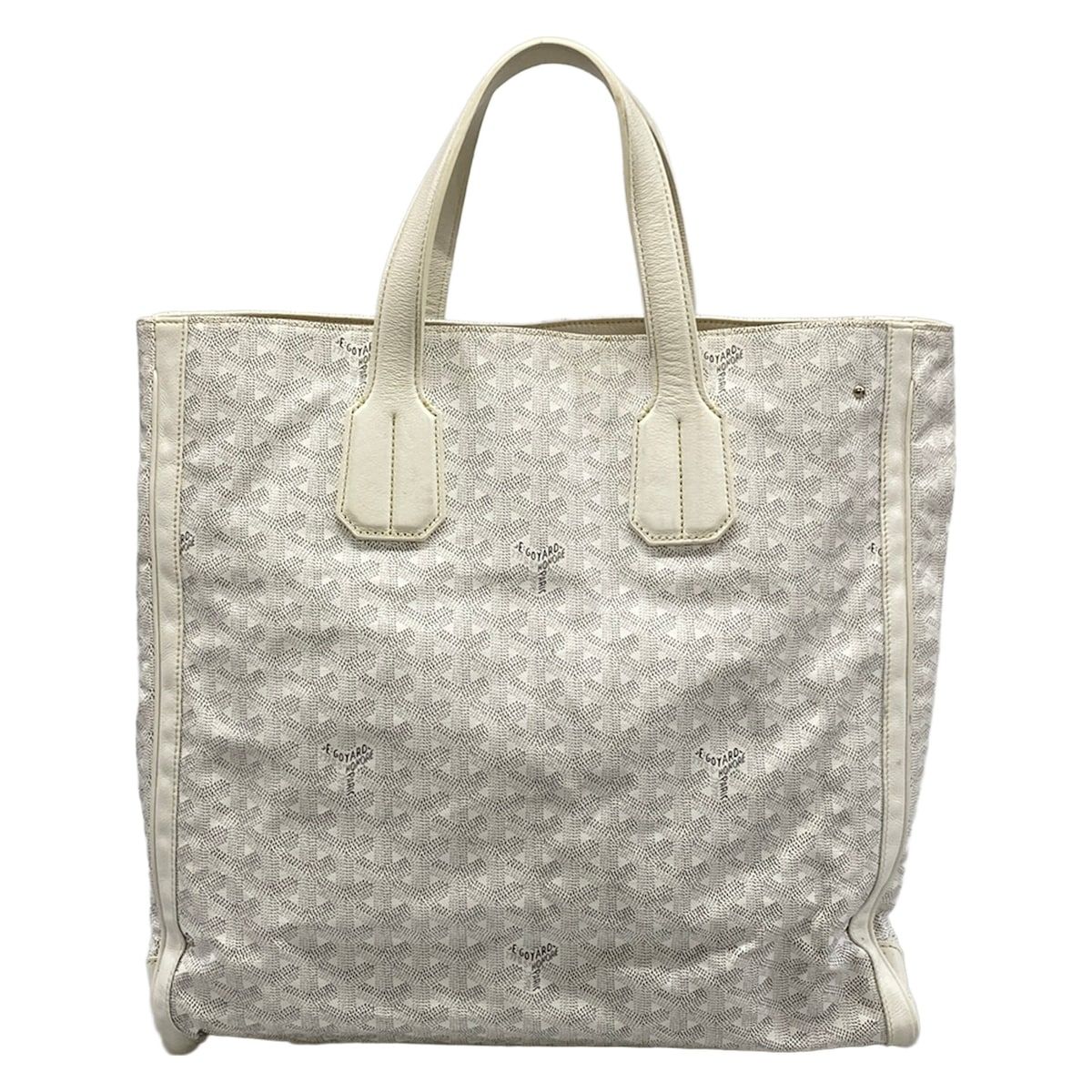 Goyard Tote Sac Voltaire White Smile Paint Leather — view 3
