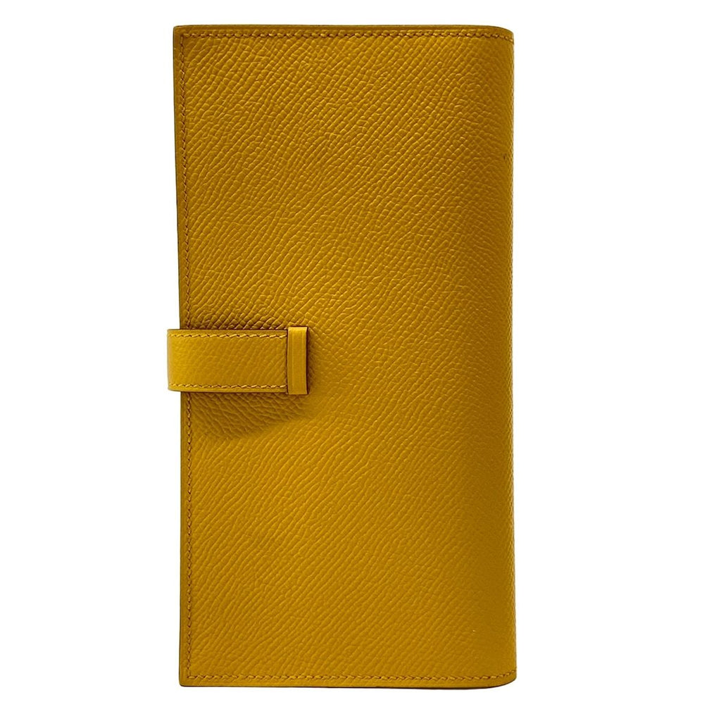 Hermes Wallet Bearn Souffle Joan Ambre Gold Protection — view 2