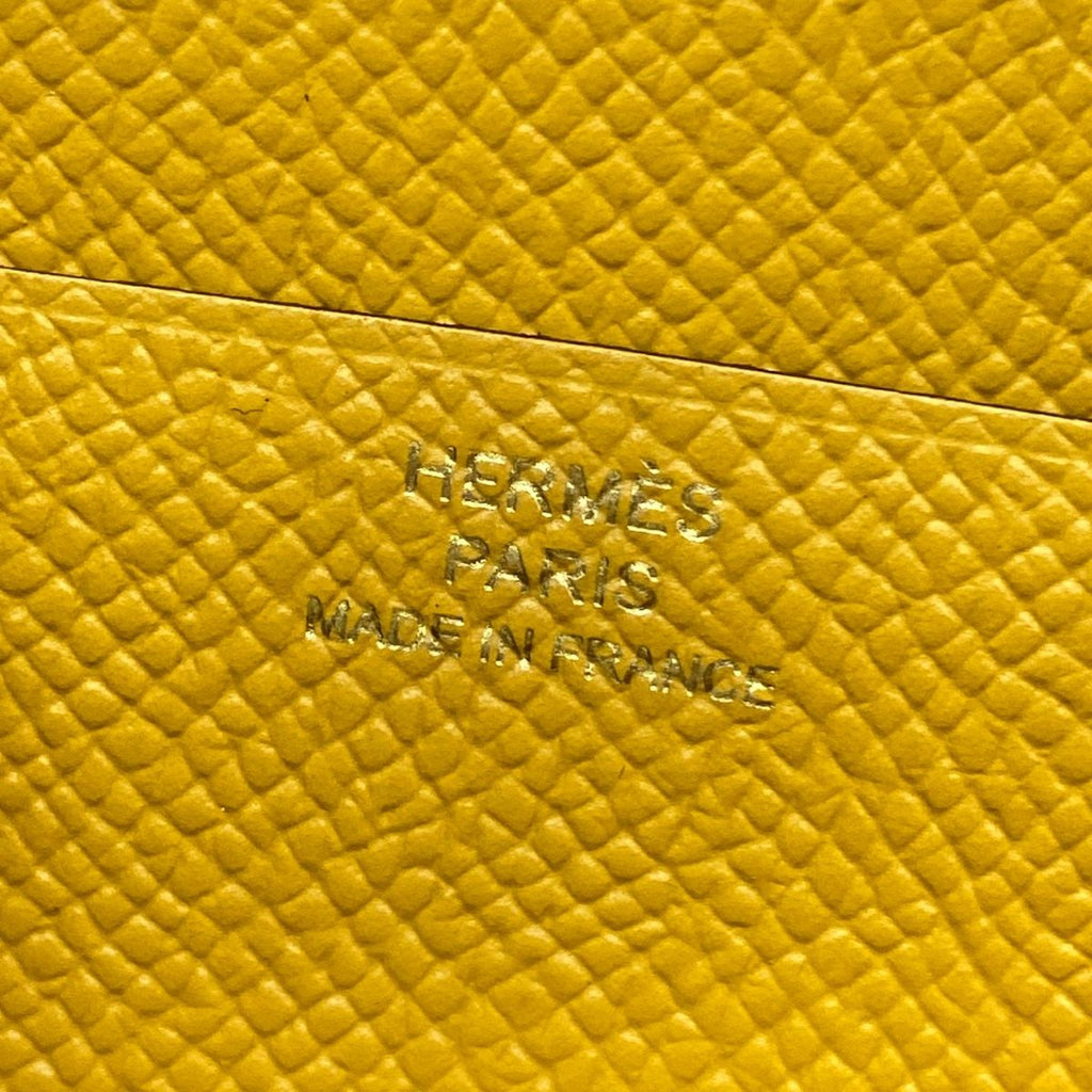 Hermes Wallet Bearn Souffle Joan Ambre Gold Protection — view 6