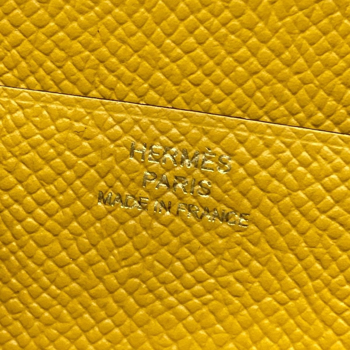 Hermes Wallet Bearn Souffle Joan Ambre Gold Protection — view 6