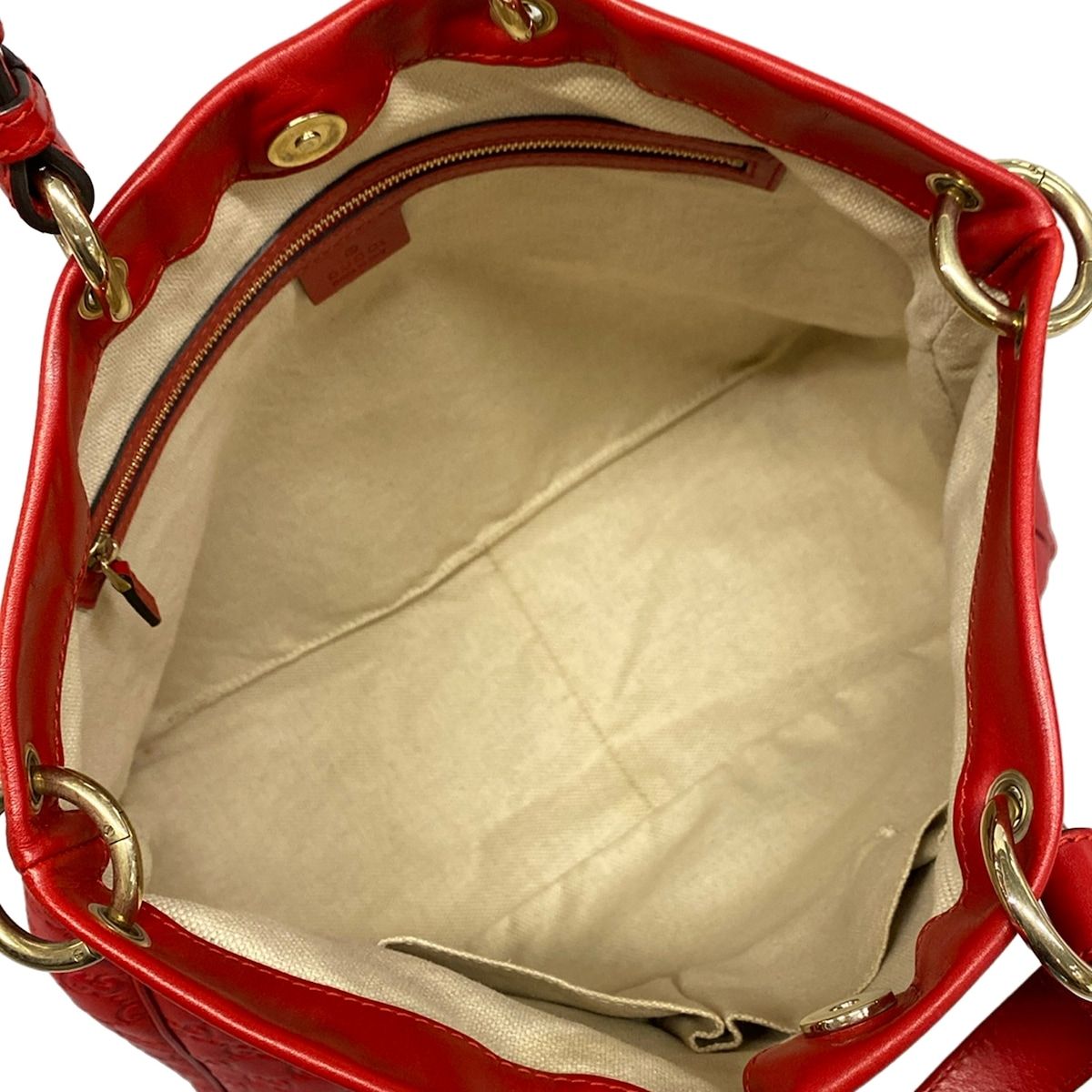Gucci Tote Valentine Red Leather — view 7