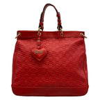 Gucci Tote Valentine Red Leather