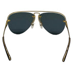 Louis Vuitton Sunglasses Black Gold Monogram Pattern Eyewear — view 3