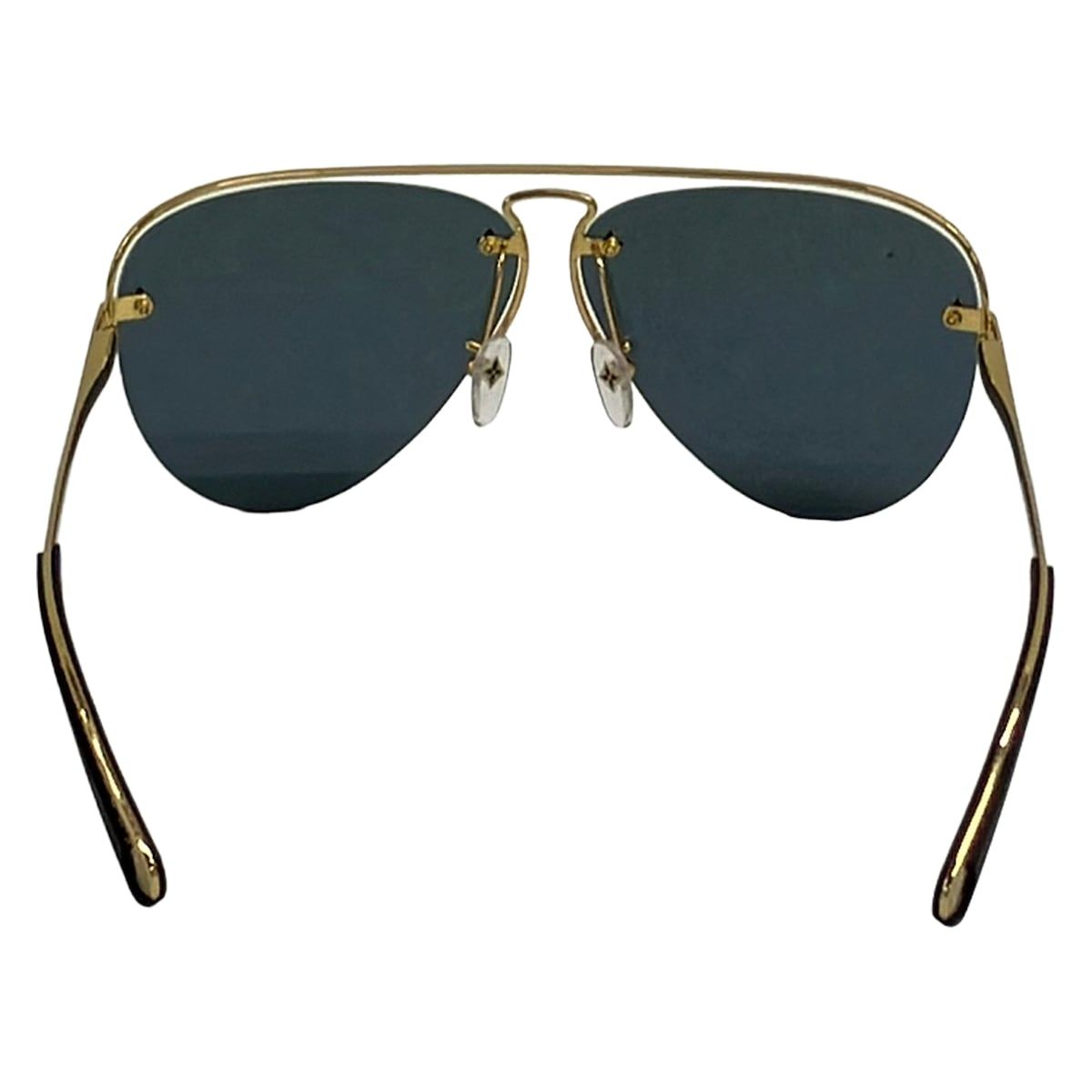 Louis Vuitton Sunglasses Black Gold Monogram Pattern Eyewear — view 3