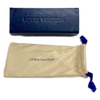 Louis Vuitton Sunglasses Black Gold Monogram Pattern Eyewear — view 6