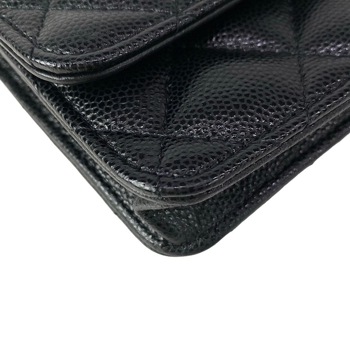 Chanel Waist Pouch Quilted Black Mini Bag Chain Belt Matt Togo — view 6