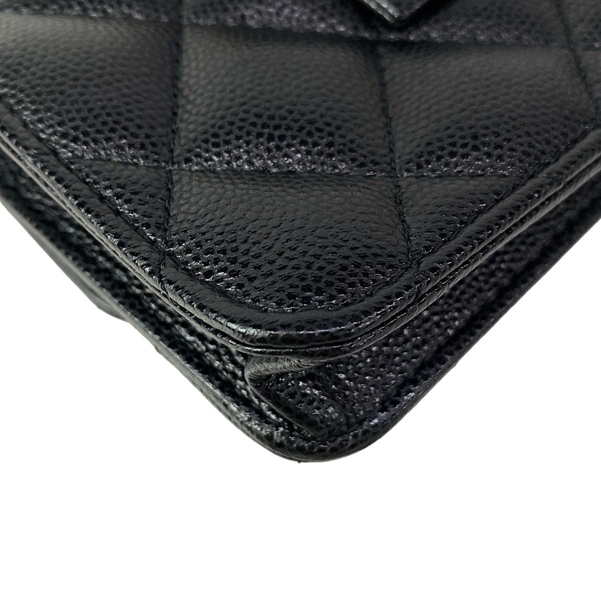 Chanel Waist Pouch Quilted Black Mini Bag Chain Belt Matt Togo — view 8