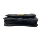 Chanel Waist Pouch Quilted Black Mini Bag Chain Belt Matt Togo — view 5