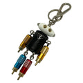 Prada Key Holder White Black Multi Robot