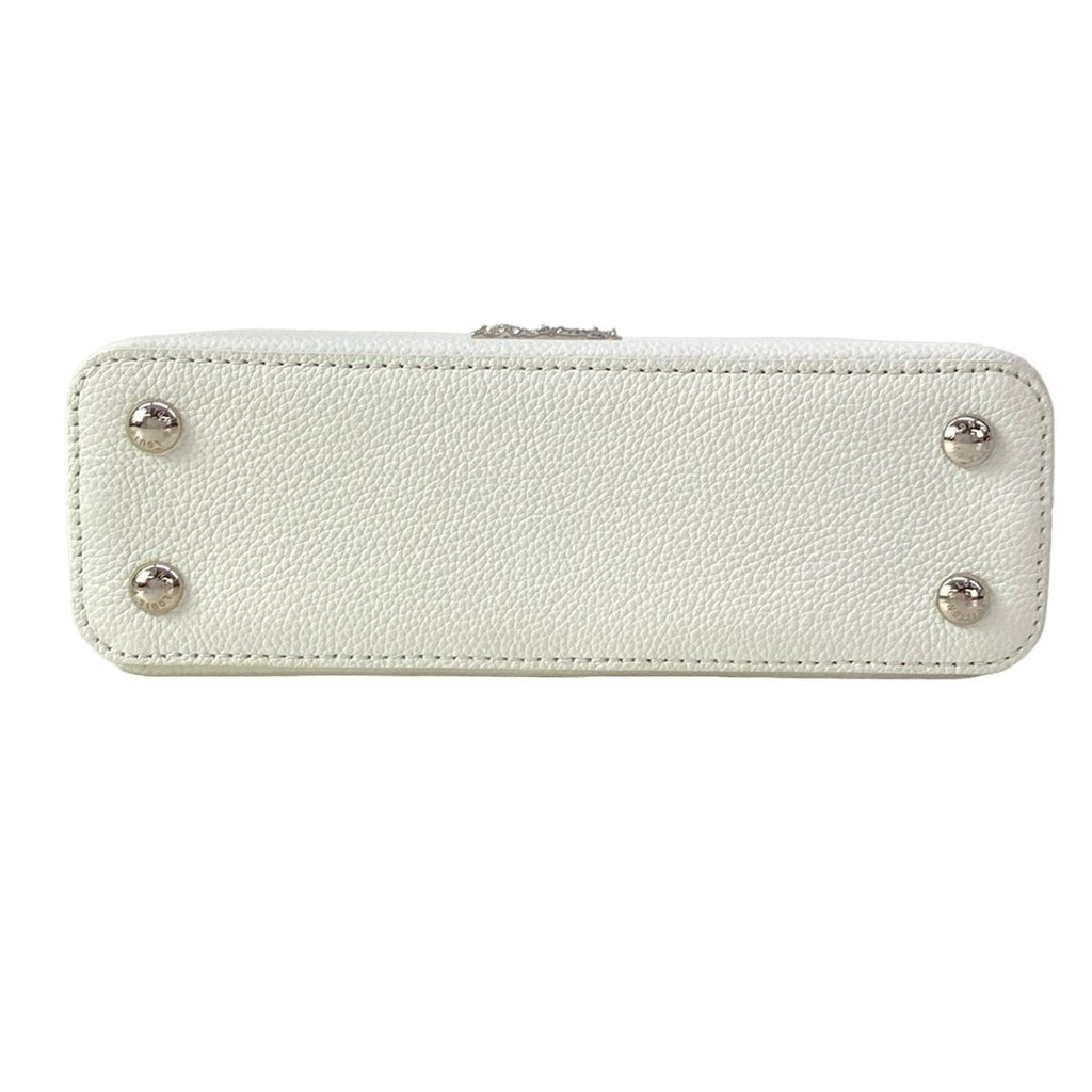 Louis Vuitton Handbag Capucines Ewmini Optic White Leather Cowhide — view 5