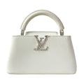 Louis Vuitton Handbag Capucines Ewmini Optic White Leather Cowhide
