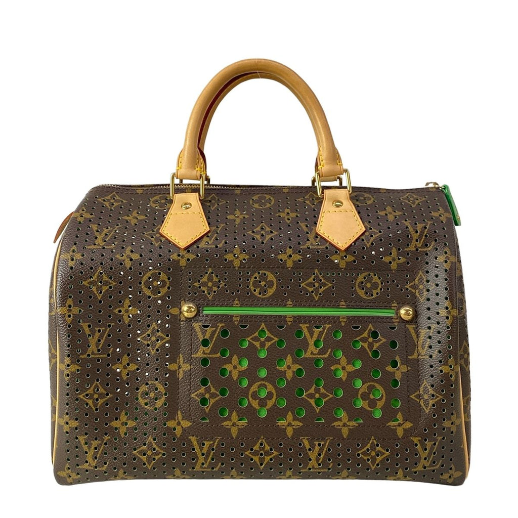 Louis Vuitton Handbag Monogram Perfo Speedy 30 Vert